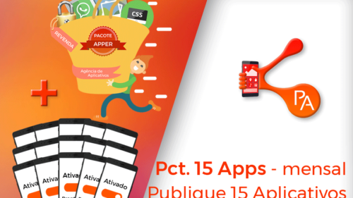 Pacote Apper 15 Apps - mensal