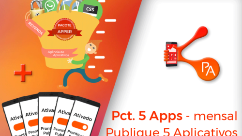 Pacote Apper 5 Apps - mensal